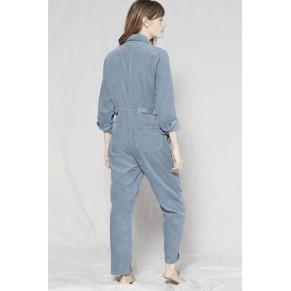 OUTERKNOWN S.E.A. Corduroy Jumpsuit Outpost Womens M Slate Blue Utility Coverall - Picture 6 of 11